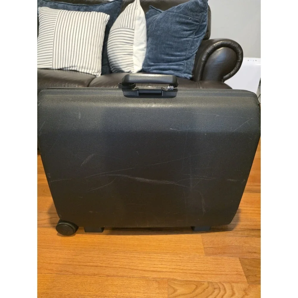 Two Sizes VINTAGE SAMSONITE GLS Trio Oyster Hardshell Rolling Suitcase Luggage